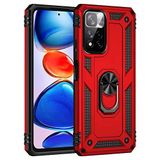 Spia Xiaomi Redmi Note 11 Pro Plus 5G ile uyumlu Kılıf Kırmızı Panther Yüzüklü Silikon Esnek İnce Geliştirilmiş Darbe Karşıtı Koruyucu Yeni Nesil Tasarım (Xiaomi Redmi Note 11 Pro Plus 5G, Kırmızı)