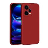 Spia Xiaomi Redmi Note 12 Pro 5G ile Uyumlu Kılıf Kırmızı Yui Silikon Kapak (Xiaomi Redmi Note 12 Pro 5G ile Uyumlu, Kırmızı)
