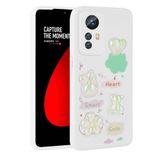Spia Xiaomi Redmi Note 12S ile Uyumlu Kılıf Beyaz Tan Silikon Kapak (Xiaomi Redmi Note 12S ile Uyumlu, Beyaz)