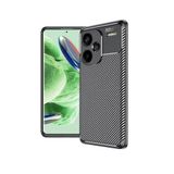 Spia Xiaomi Redmi Note 13 Pro Plus 5G ile Uyumlu Kılıf Siyah Karbon Silikon Orijinal (Xiaomi Redmi Note 13 Pro Plus 5G ile Uyumlu, Siyah)