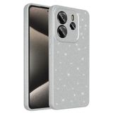 Spia Xiaomi Redmi Note 14 ile Uyumlu Kılıf Gümüş Fujimum Simli Kapak (Xiaomi Redmi Note 14 ile Uyumlu, Gümüş)