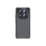 Spia Xiaomi Redmi Note 14 Pro Plus ile Uyumlu Kılıf Siyah Karbon Silikon Orijinal (Xiaomi Redmi Note 14 Pro Plus ile Uyumlu, Siyah)