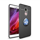 Spia Xiaomi Redmi Note 4x ile uyumlu Kılıf Siyah-Mavi Draco Yüzüklü Silikon Orijinal Esnek İnce Geliştirilmiş Dayanıklı Darbe Karşıtı Koruyucu Yeni Nesil Tasarım (Xiaomi Redmi Note 4x, Siyah-Mavi)