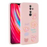 Spia Xiaomi Redmi Note 8 Pro ile Uyumlu Kılıf Pembe Tan Silikon Kapak (Xiaomi Redmi Note 8 Pro ile Uyumlu, Pembe)