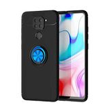 Spia Xiaomi Redmi Note 9 ile uyumlu Kılıf Siyah-Mavi Draco Yüzüklü Silikon Orijinal Esnek İnce Geliştirilmiş Dayanıklı Darbe Karşıtı Koruyucu Yeni Nesil Tasarım (Xiaomi Redmi Note 9, Siyah-Mavi)