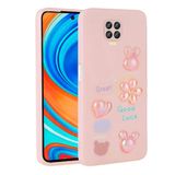 Spia Xiaomi Redmi Note 9S ile Uyumlu Kılıf Pembe Tan Silikon Kapak (Xiaomi Redmi Note 9S ile Uyumlu, Pembe)