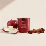 Spicy Apple Kokulu Cam Mum 200 gr – Elma, Tarçın ve Vanilya ile Baharatlı, Tatlı ve Sıcacık - Çok Renkli