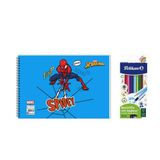 Spider-Man 17x25 Spiralli Resim Defteri - Pelikan 12li Kuru Boya 2'li Set 3