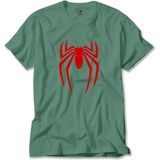 Spider-Man Logo Yeşil Tişört Liyada - 5XL
