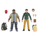 Spider-Man Marvel Legends Serisi 60. Yıl Dönümü Peter Parker ve Ned Leeds MCU 6 inç Aksiyon Figürleri, 7 Aksesuar (2'li paket)