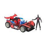 Spider-Man Venomversus Epic World Of Action Miles Morales Remix Blast Racer Figür ve Oyuncak Araba, Süper Kahraman Oyuncakları, 4 Yaş ve Üzeri Çocuklar
