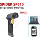 Spider Spıder SP610 2d USB El Tipi Karekod Barkod Okuyucu (Kdo)