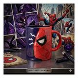 Spiderman Duality Özel Tasarım Seramik Kupa Bardak - Marvel Koleksiyonu Kabartmalı Kahve Kupası