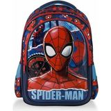 Spiderman Ilkokul Çantası Trio Torn W2 48094 - İlkokul - Mavi - Kırmızı - 40cm