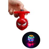 Spiderman Işıklı Lazerli Oyuncak Topaç Örümcek Adam