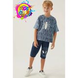 Spıderman Lisanslı D4877 Bug T-Shirt Ve Kapri Alt Üst Erkek Çocuk Takımı