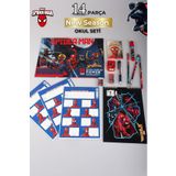 SPIDERMAN LİSANSLI SPIDERMAN 14 PARÇA KIRTASİYE SETİ,ÇITÇIT DOSYA,OKUL ETİKETİ,BLOKNOT,3 ADET KURŞUN KALEM,KAL