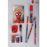SPIDERMAN LİSANSLI SPIDERMAN 9 PARÇA KIRTASİYE SETİ UÇLU KALEM,BLOKNOT,3 ADET KURŞUN KALEM,KALEMTRAŞ,ROKET SİL