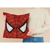 Spiderman Maske Desenli Kare Yastık Kılıfı - 43 x 43