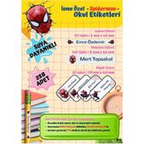 Spiderman Okul Etiketi Defter Etiketi Kalem Etiketi Kişiye Özel Suya Dayanıklı Isim Yazılabilien - 1 - Çok Renkli
