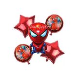 Spiderman Örümcek Adam Balon Set Balon Folyo Set Spiderman Konsept Doğum Günü Set Yaş Balon