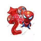 Spiderman Örümcek Adam Konsept 2 Yaş Balon Set Spiderman Örümcek Adam Konsept Doğum Günü Set