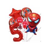 Spiderman Örümcek Adam Konsept 5 Yaş Balon Set Spiderman Örümcek Adam Konsept Doğum Günü Set