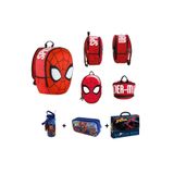 Spiderman Şahin Mikro Okul Çantası, 4'lü Set, Çok Renkli
