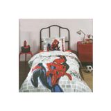 Spiderman Süper Hero Tek Kişilik Kapitoneli Nevresim Takımı Complete Set 4 Mevsim Kullanım