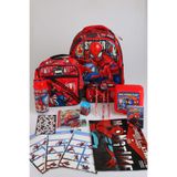 SPIDERMAN x Dekomus Lisanslı Gamevers Collection Kırtasiye Seti & Okul,Kalem ve Termoslu Beslenme Çantası,Besl