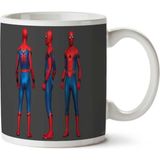 Spiderway Örümcek Adam Kostüm Iki Tarafı Baskılı Kupa Bardak
