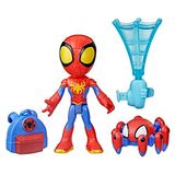 Spidey and His Amazing Friends Web-Spinners Spidey 4 inç Aksiyon Figürü, Aksesuarlı, Web-İplik Aksesuarı, Çocuklar için Marvel Oyuncakları, 3 Yaş ve Üzeri