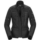 SPIDI Traveler 3 Evo H2Out su geçirmez kadın motosiklet tekstil ceket, siyah, M