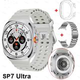 Spiface Sp7 Ultra Amoled Ekran Akıllı Saat Uzun Pil Ömürlü Gümüş Kasa