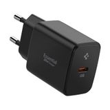 Spigen 20W USB-C Mini Hızlı Şarj Aleti/Şarj Isısını Düşürür GaN Destekli Akım Korumalı Güç Adaptörü iPhone & Android & iPad Type-C EE201 Black - ACH09217