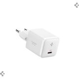 Spigen 30W USB-C Ultra Mini Hızlı Şarj Aleti PPS Super Hızlı Şarj GaN Pro Isı Düşürücü Güç Adaptörü Akım Koruma iPhone & Android & iPad & MacBook Type-C Clean White - ACH09492 - Beyaz