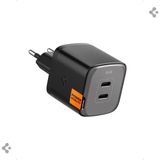 Spigen 45W USB-C 2 Port Mini Hızlı Şarj Aleti PPS 2.0 Super Hızlı Şarj GaN Pro Isı Düşürücü Güç Adaptörü Akım Koruma iPhone & Android & iPad & MacBook Type-C Siyah - ACH05154 (Spigen TR Garantili) - Black