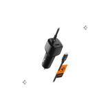 Spigen 47W USB-C 2 Port Araç içi Hızlı Şarj Aleti + Lightning Şarj Kablo Güç Adaptörü Çakmaklık - ACP04205