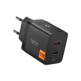 Spigen 47W USB-C 2 Port Mini Hızlı Şarj Aleti PPS 2.0 Super Hızlı Şarj GaN Pro Isı Düşürücü Güç Adaptörü Akım Koruma iPhone & Android & iPad & MacBook Type-C Siyah - ACH09457 (Spigen TR Garantili)