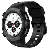Spigen ACS03833 Rugged Armor Black Samsung Galaxy Watch 4 Classic 42 mm ile Uyumlu Akıllı Saat Kılıfı
