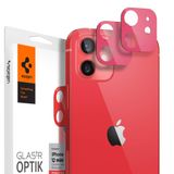 Spigen AGL02464 Apple iPhone 12 Mini Red 2 Adet Kamera Lens Optik Cam Ekran Koruyucu