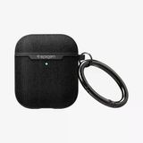 Spigen Apple Airpods (2.Nesil) / (1.Nesil) İle Uyumlu Kılıf Urban Fit Dokuma Black - Outlet