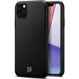 Spigen Apple İphone 11 Pro Max Kılıf La Manon Calin Premium Deri Tasarım Chic Black - 075Cs27064