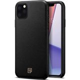 Spigen Apple iPhone 11 Pro Max Kılıf La Manon Câlin Premium Deri Tasarım Chic Black - 075CS27064