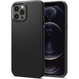 Spigen Apple iPhone 12 / 12 Pro ile Uyumlu Kılıf Liquid Air Matte Black - ACS01701
