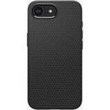 Spigen Apple iPhone 17e / 16e ile Uyumlu ince Kılıf Liquid Air Hava Kanalı Teknolojisi™ Askeri Sınıf Koruma Matte Black Dokulu Yüzey Kapak - ACS09161 - iPhone 16e