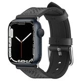 Spigen Apple Watch 41mm / 40mm / 38mm (Seri 1/2/3/4/5/6/SE/7 ile Uyumlu) Kayış Kordon Retro Fit Black - 061MP27003