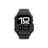 Spigen Apple Watch 42mm Seri 11/10 Kılıf & Kordon Kayış Rugged Armor Pro 2 Matte Black - ACS10494