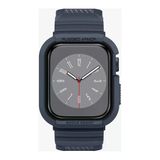 Spigen Apple Watch 45Mm (Seri 9/8/7) Kılıf & Kordon Kayış Rugged Armor Pro Charcoal Gray - Acs00819 Kutu Hasarlı