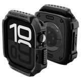 Spigen Apple Watch 46mm Seri 11/10 İle Uyumlu Kılıf Rugged Armor 2 Matte Black - ACS10499